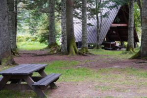 然別湖北岸野営場