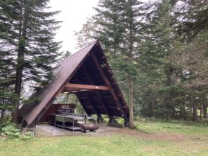 然別湖北岸野営場